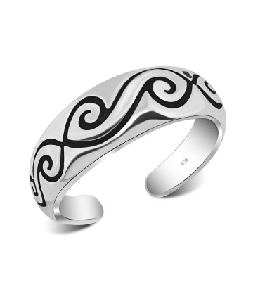 Comma Silver Toe Ring TR-435